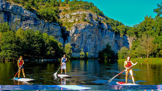 Stand up paddle vallée de la Dordogne